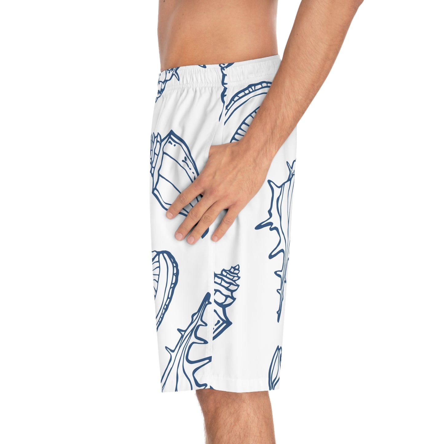 Men's Board Shorts (AOP) - Seashell 2