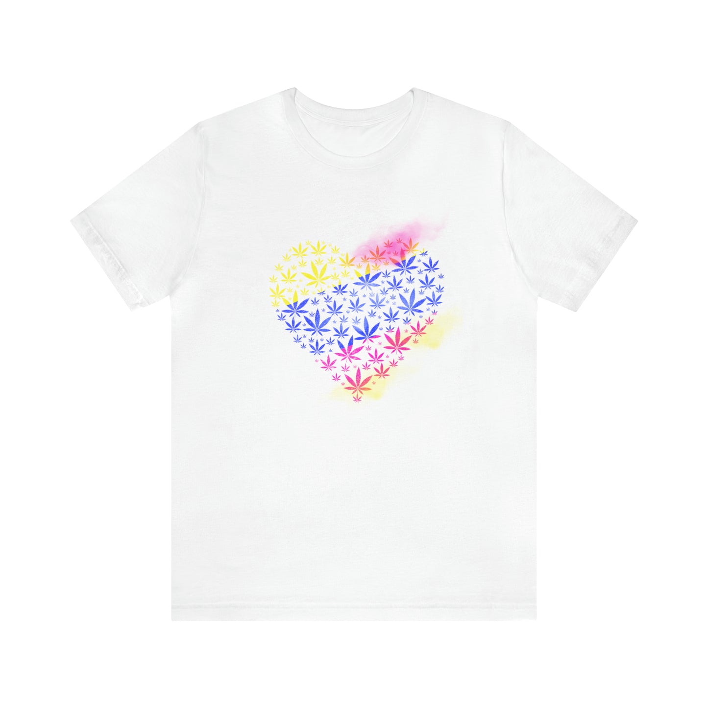 Unisex Jersey Short Sleeve Tee- Weed Heart