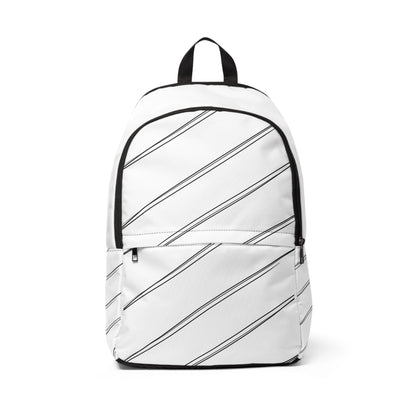 Unisex Fabric Backpack - Diagonal Stripe