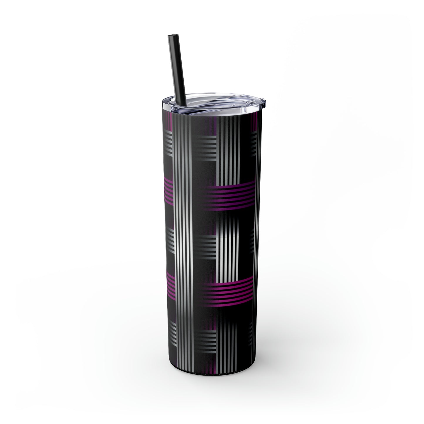 Skinny Tumbler with Straw, 20oz - Abstract 2