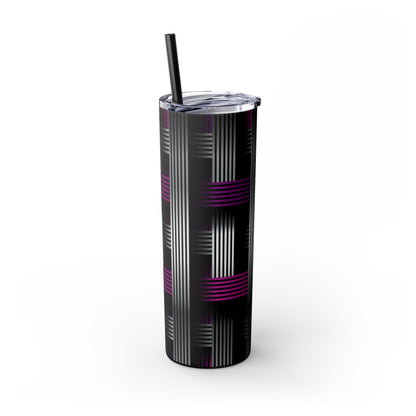 Skinny Tumbler with Straw, 20oz - Abstract 2