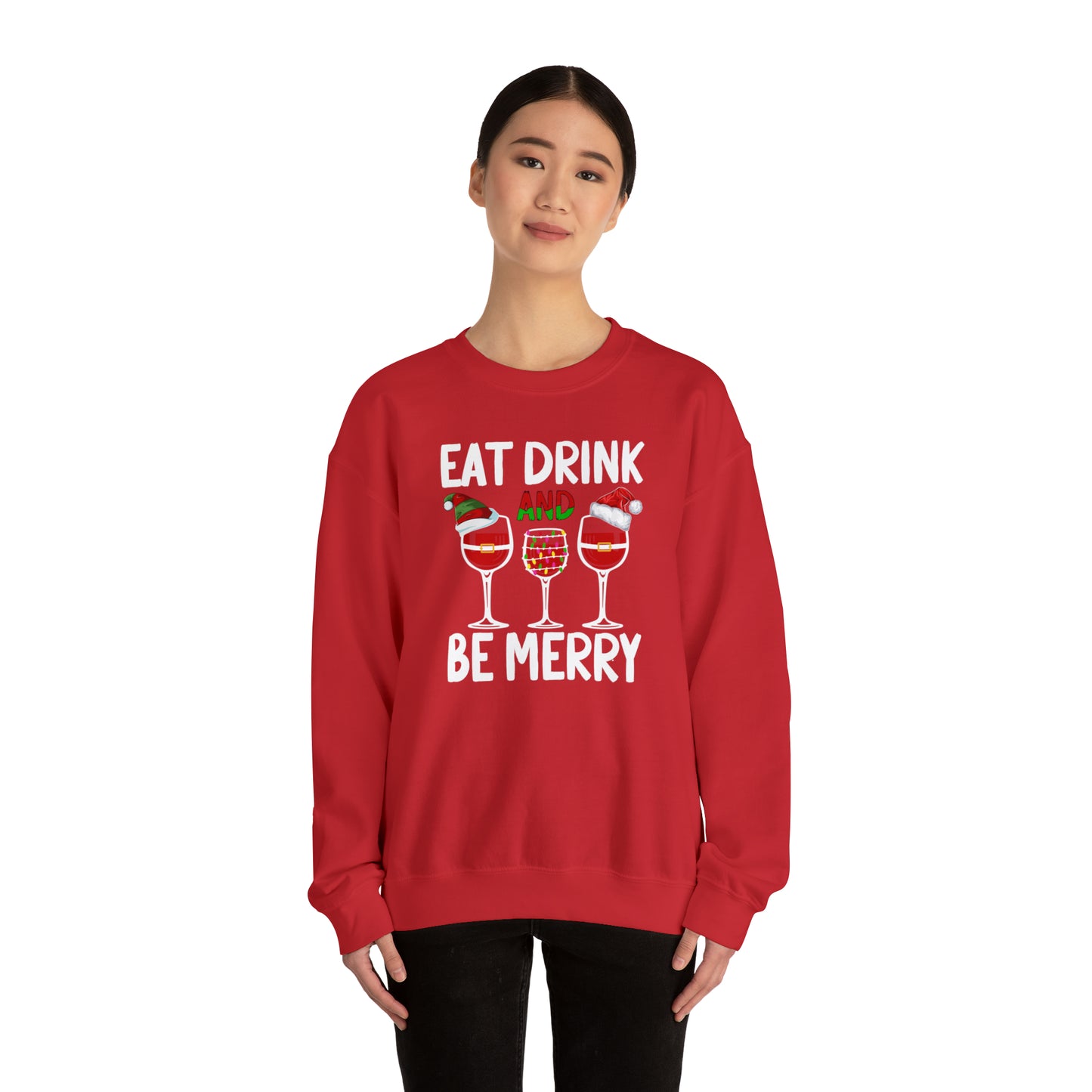 Unisex Heavy Blend™ Crewneck Sweatshirt - Eat, Drink and be Merry