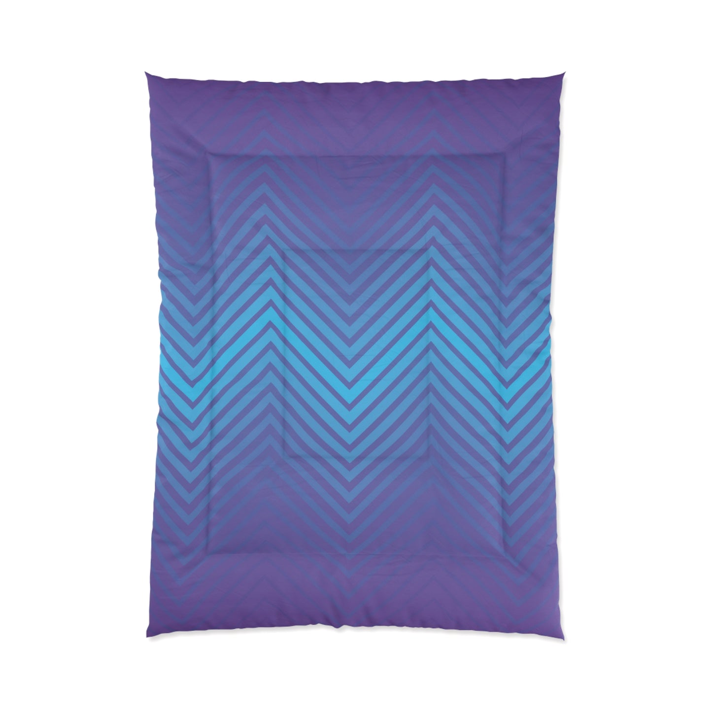 Comforter - Purple/Blue Zig Zag