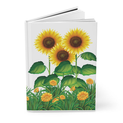 Hardcover Journal Matte - Sunflowers