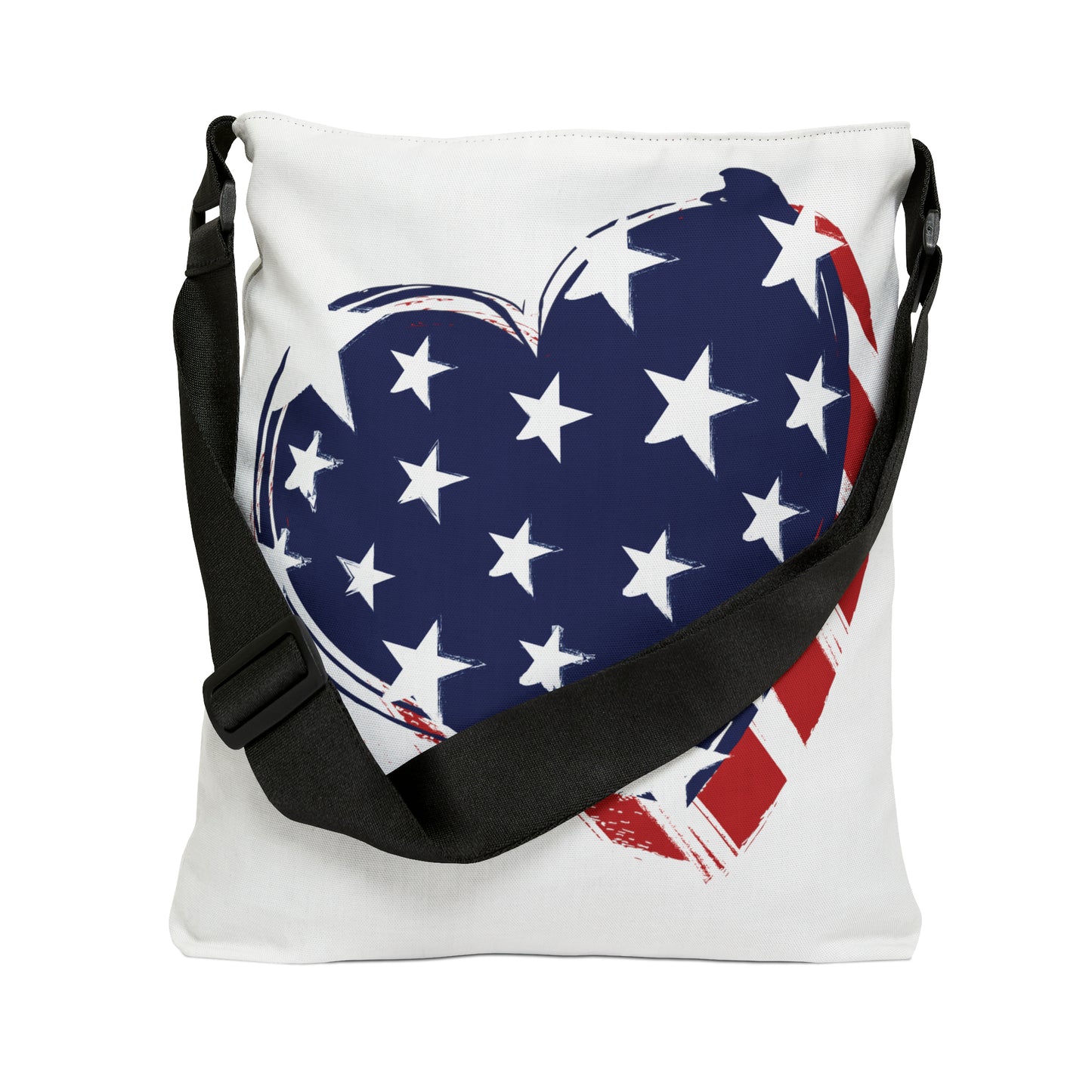 Adjustable Tote Bag (AOP) - RWB Heart