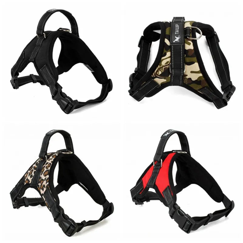 Dog Soft Adjustable Harness Pet Large Dog Walk Out Harness Vest Collar Hand Strap for Small Medium Large Dogs