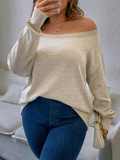 LUNE Plus Off Shoulder Sweater