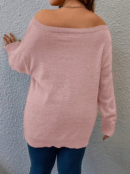 LUNE Plus Off Shoulder Sweater