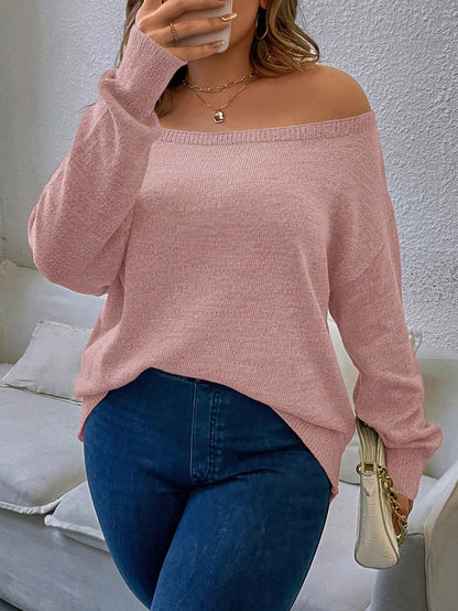 LUNE Plus Off Shoulder Sweater