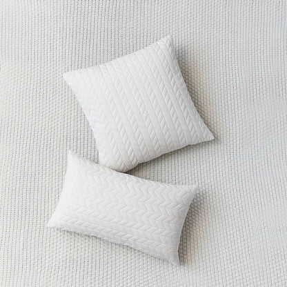 Dutch Velvet Embossed Geometric Cushion Pillowcase without Filler