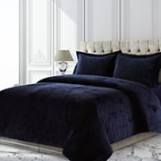 Tribeca Venice Velvet Oversized Solid Duvet Set