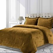 Tribeca Venice Velvet Oversized Solid Duvet Set