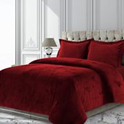 Tribeca Venice Velvet Oversized Solid Duvet Set