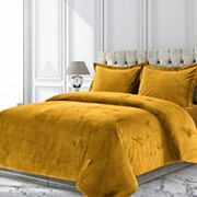 Tribeca Venice Velvet Oversized Solid Duvet Set