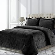 Tribeca Venice Velvet Oversized Solid Duvet Set