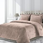 Tribeca Venice Velvet Oversized Solid Duvet Set