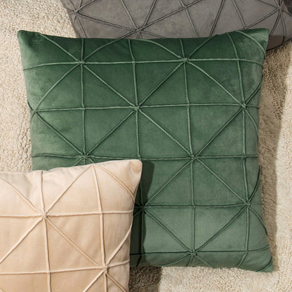 Solid Color Thickened Dutch Velvet Geometric Cushion Pillowcase without Filler