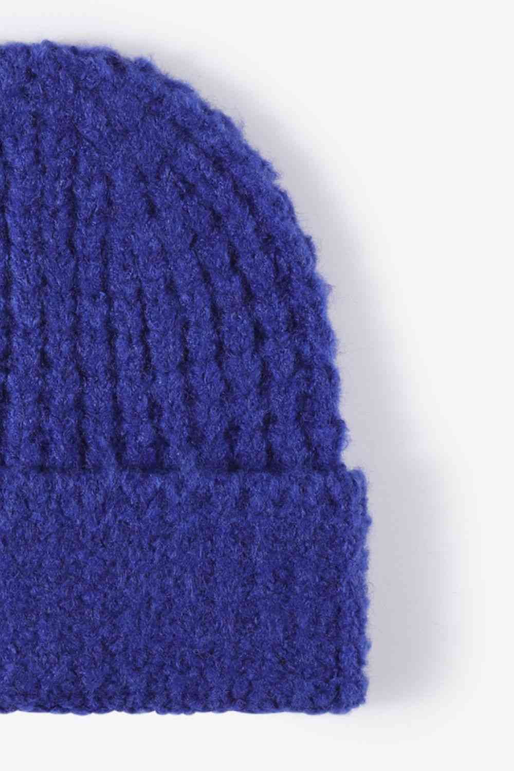 Waffle-Knit Cuff Beanie