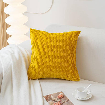 Solid Wrinkle Pillowcases Without Filler