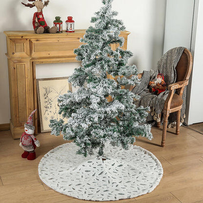 Feather Christmas Tree Skirt