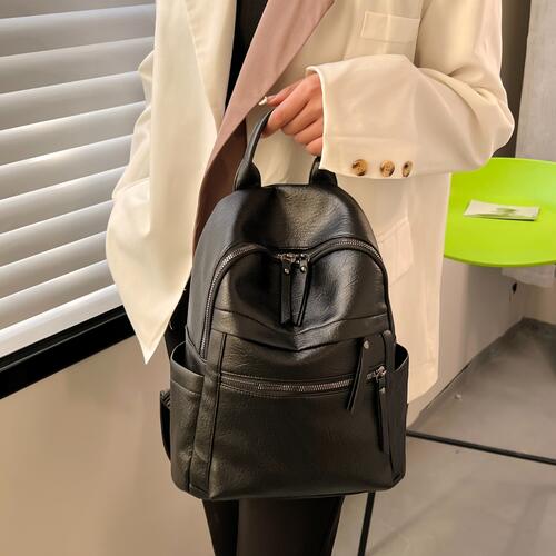 PU Leather Backpack