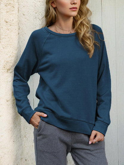 Round Neck Long Sleeve Sweatshirt