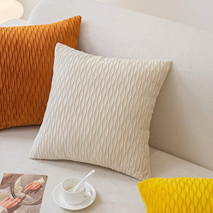 Solid Wrinkle Pillowcases Without Filler