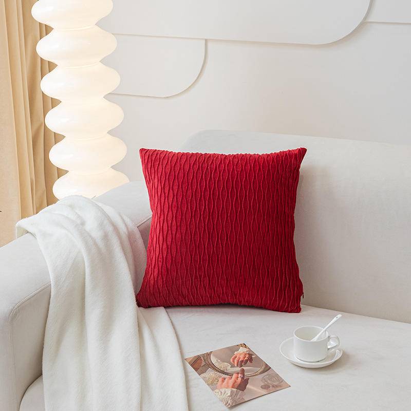 Solid Wrinkle Pillowcases Without Filler