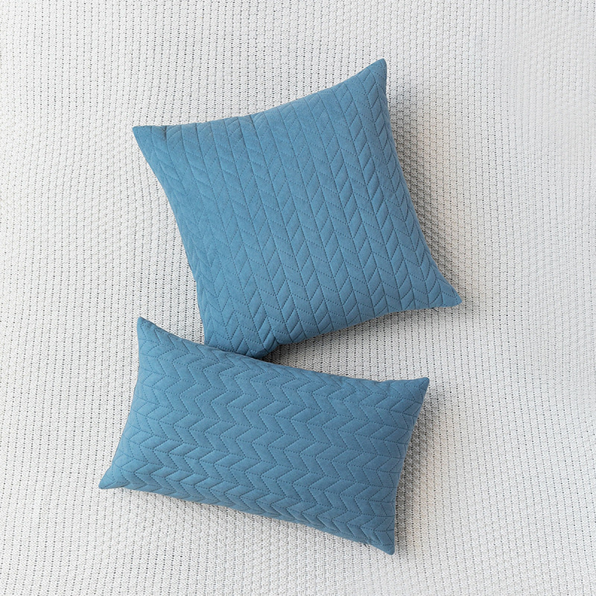 Dutch Velvet Embossed Geometric Cushion Pillowcase without Filler