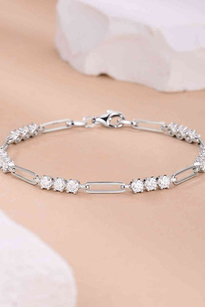 1.8 Carat Moissanite 925 Sterling Silver Bracelet