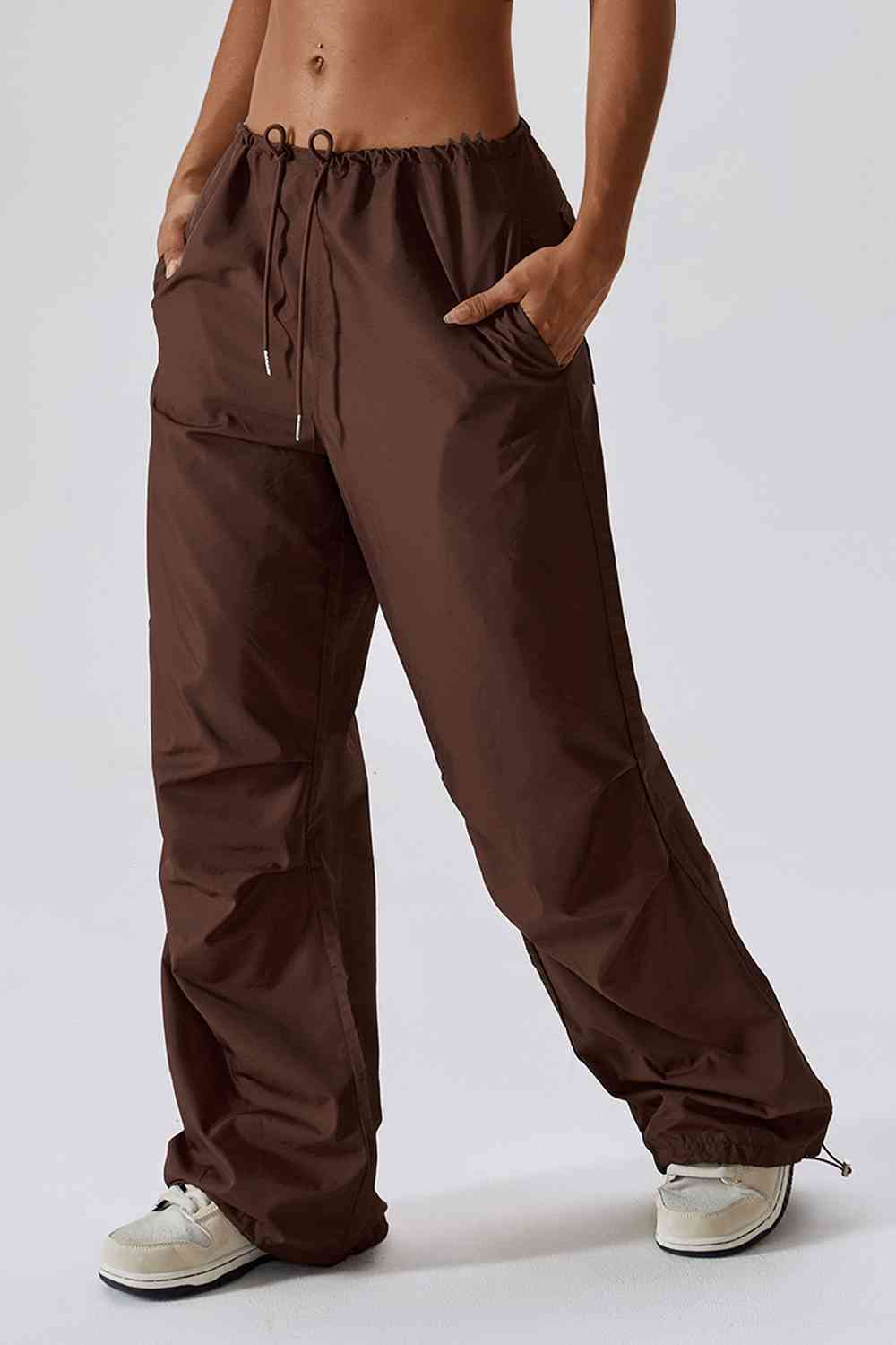 Long Loose Fit Pocketed Sports Pants