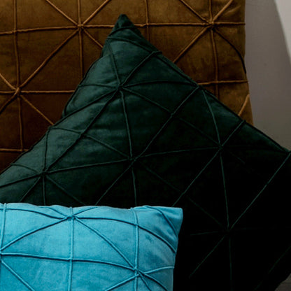 Solid Color Thickened Dutch Velvet Geometric Cushion Pillowcase without Filler