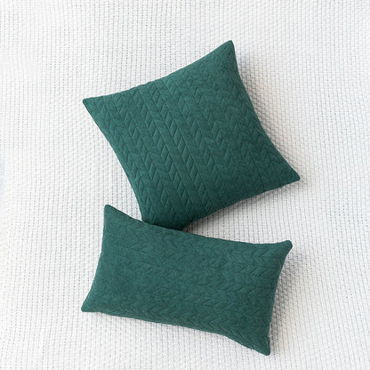 Dutch Velvet Embossed Geometric Cushion Pillowcase without Filler