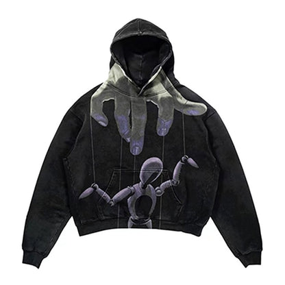 Streetwear Skull Print Hoodies